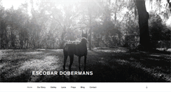 Desktop Screenshot of escobardobermans.com