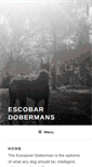 Mobile Screenshot of escobardobermans.com